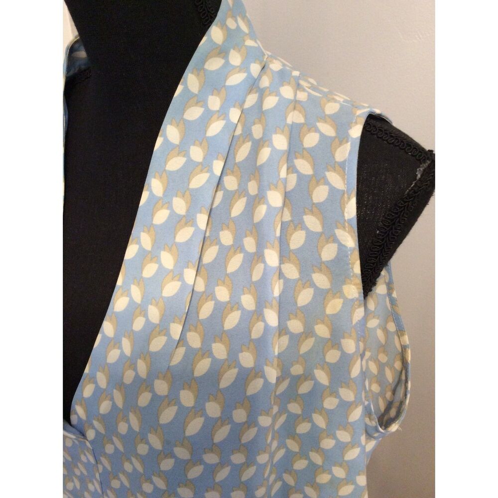 Rose & Olive XL Sleeveless blouse blue Floral print - Picture 4 of 6